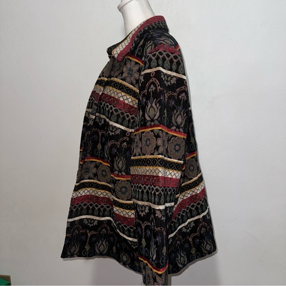 Coldwater Creek Open Front Tapestry Jacket - Picture 3 of 7